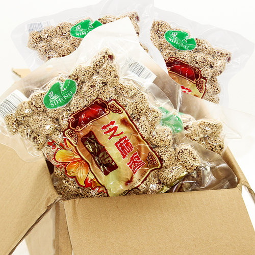 思宏芝麻脆灰枣252g*2袋无核酥脆新疆冬脆枣办公室零食网红枣子 - 图0