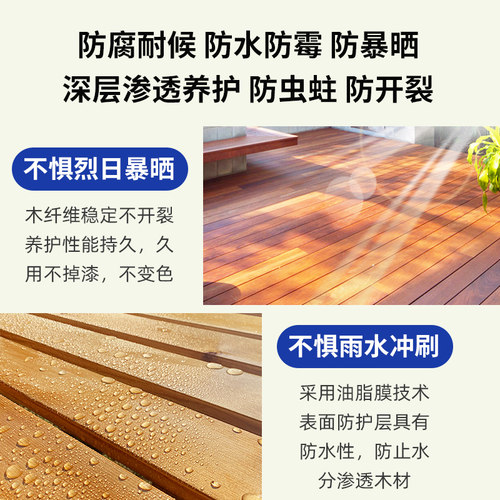防腐木油木漆木蜡油实木透明色木油漆户外清漆木器漆桐油木用防水 - 图0