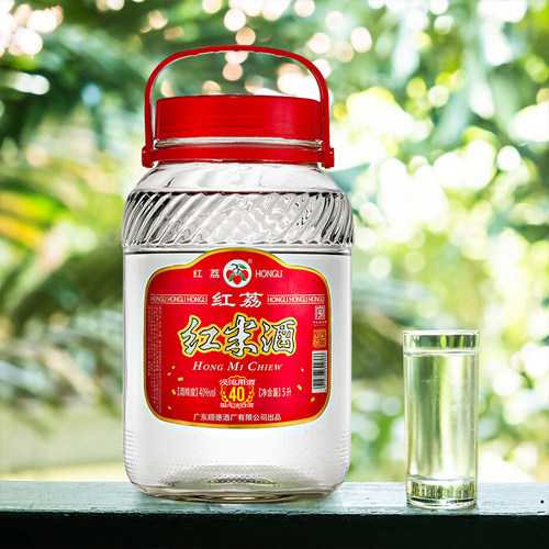 红荔红米酒广东浸泡酒40度5L装纯粮食酿造泡青梅酒果酒米酒白酒 - 图1