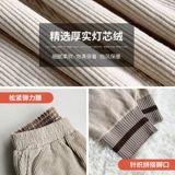 Вельветовые демисезонные шерстяные штаны, свободный прямой крой, подходит для подростков, популярно в интернете