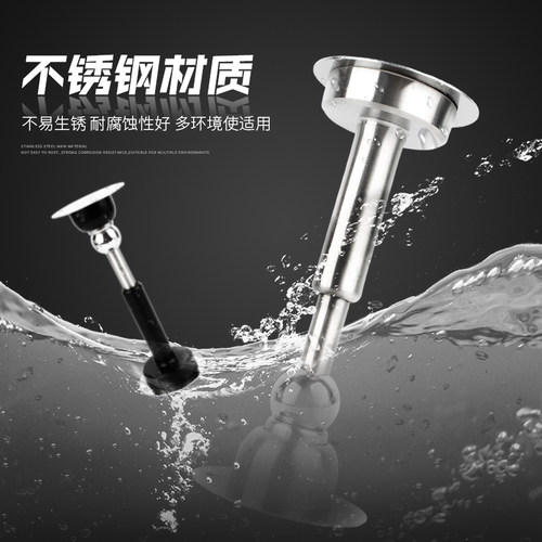 门吸液压缓冲静音免打孔新款磁性防撞加长入户门房门阻黑灰色门碰 - 图1