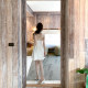 Han Yujia Tencel Lapel Ribbon Shirt Dress