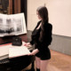 Han Yujia ສັ້ນ woolen ແບບງ່າຍດາຍແລະ versatile