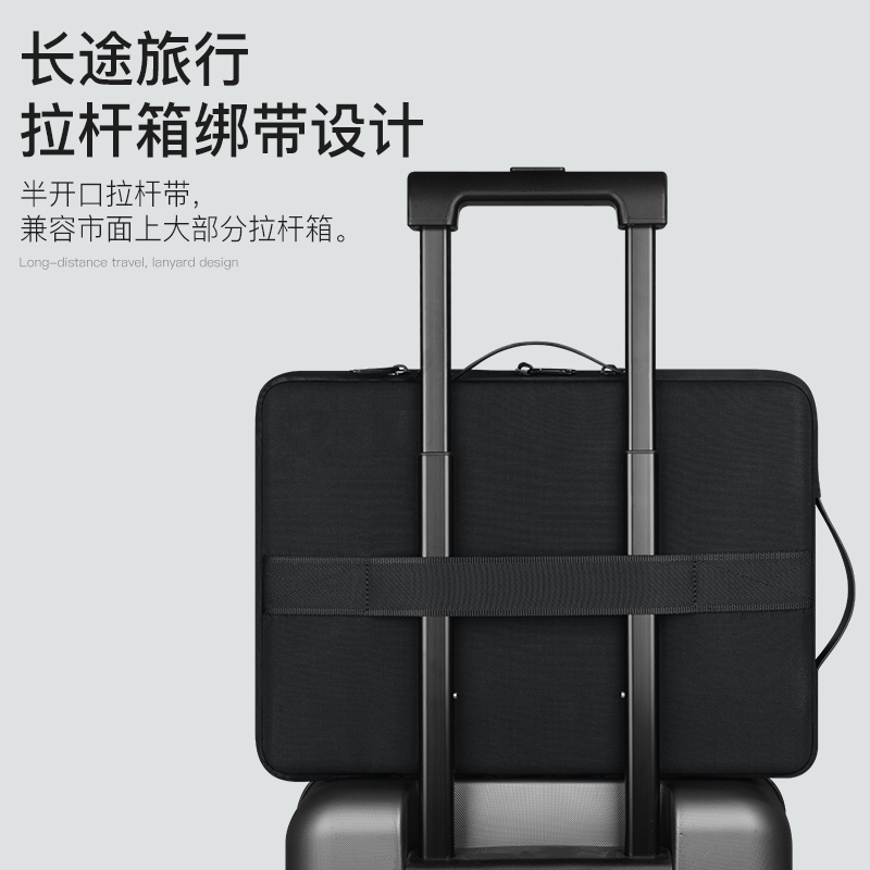 适用苹果macbook笔记本电脑包14寸女手提air13.6英寸保护套macbookpro13内胆包16thinkpad华为MateBook D15.6 - 图3