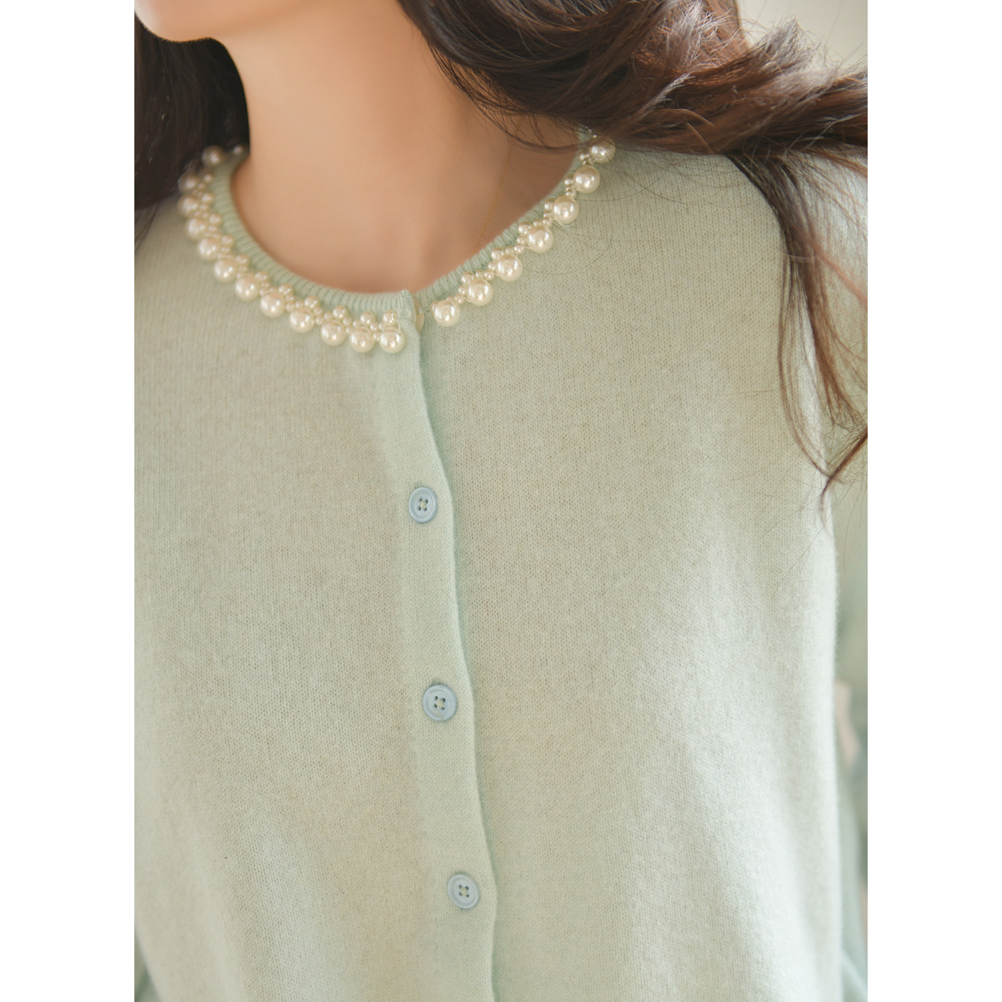 GESGOO法式小香风羊毛羊绒针织开衫女秋冬通勤显瘦毛衣外套设计感,淘宝优惠券,粉丝福利购,淘宝优惠卷