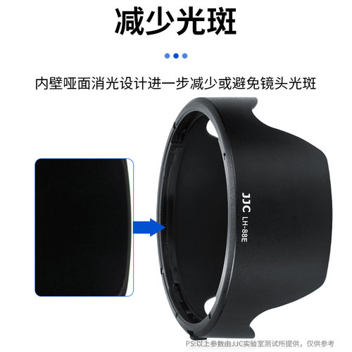 JJC 适用佳能EW-88E遮光罩RF24-70mm F2.8L IS镜头EOS R8 R50 R5 R6 R6II R7 R10微单大三元镜头RF 24-70配件 - 图0