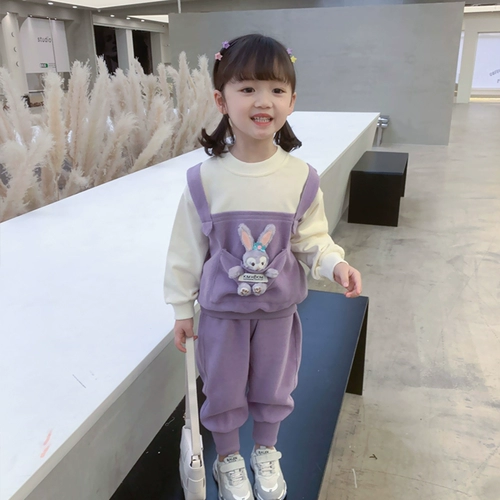 Детский комплект, толстовка, осенние штаны, в западном стиле, детская одежда, в корейском стиле