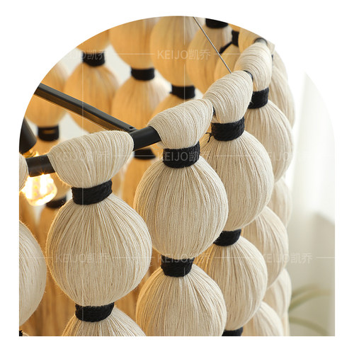 凯乔 法式客厅吊灯 波西米亚中古流苏灯餐厅卧室复古民宿服装店 - 图2