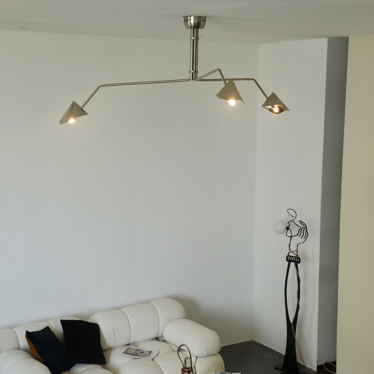 凯乔 设计师吊灯 法式中古客厅主灯卧室包豪斯张牙舞爪长杆鸭嘴,淘宝优惠券,粉丝福利购,淘宝优惠卷