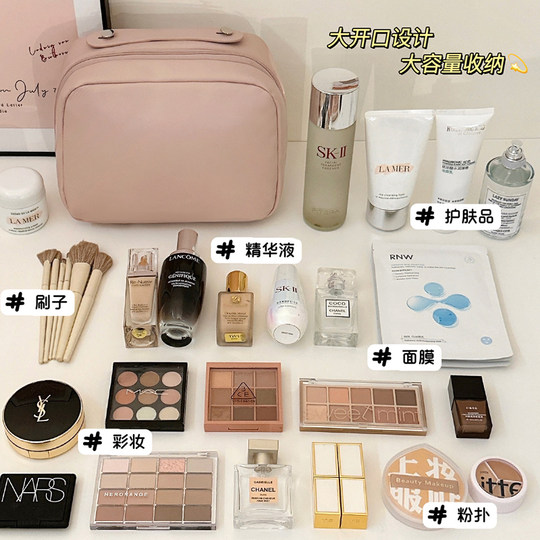 Портативная косметичка большой вместительности с перегородками.