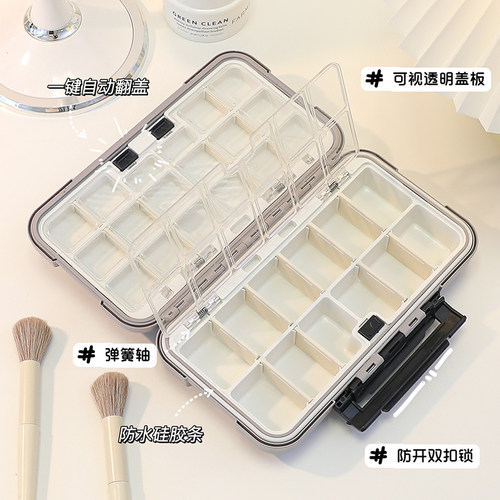 首饰收纳盒防氧化手饰新款可拆分饰品盒大容量项链耳环盒子首饰盒 - 图2