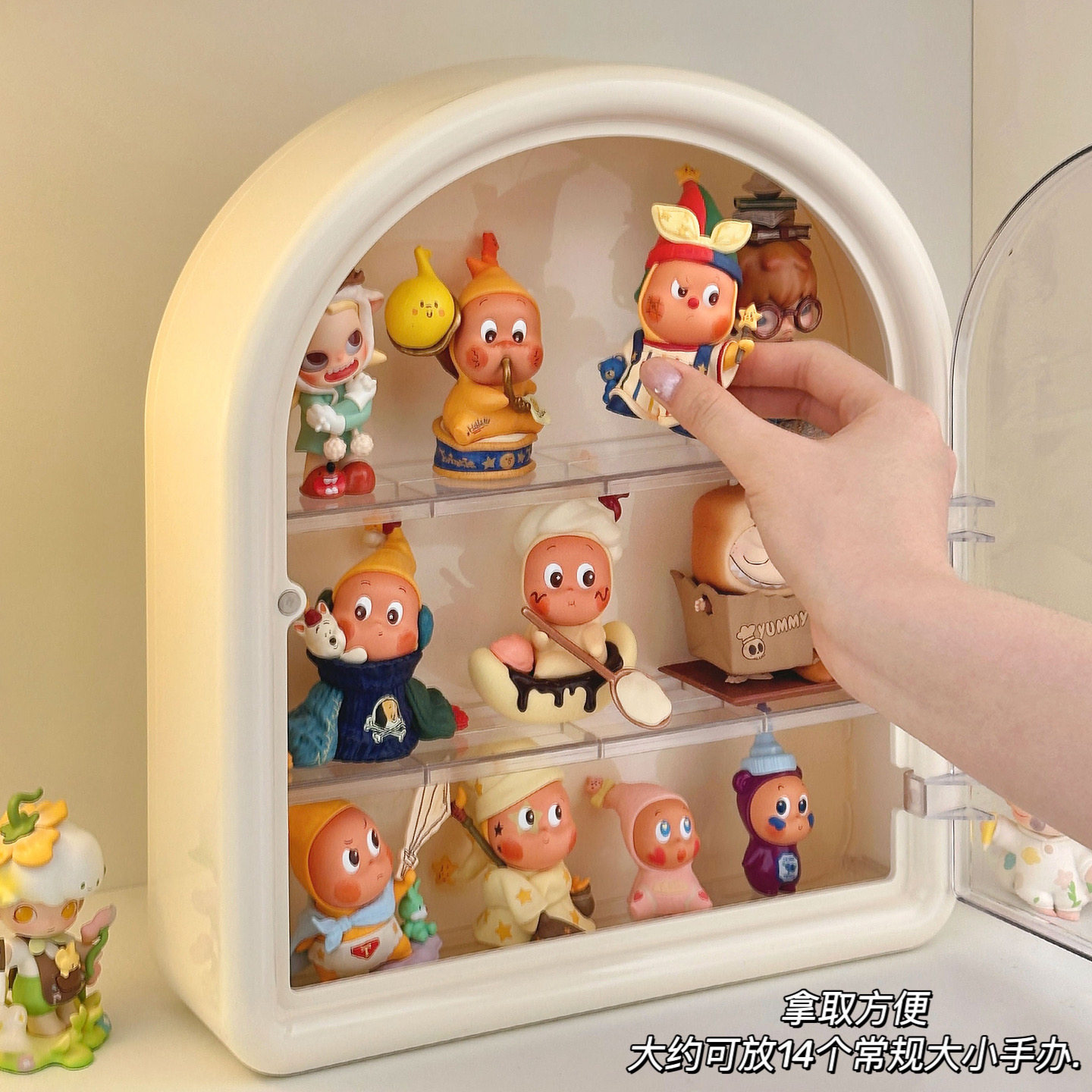 星星人展示盒盲盒收纳盒展示架摆件娃娃陈列柜防尘大容量泡泡玛特,淘宝优惠券,粉丝福利购,淘宝优惠卷
