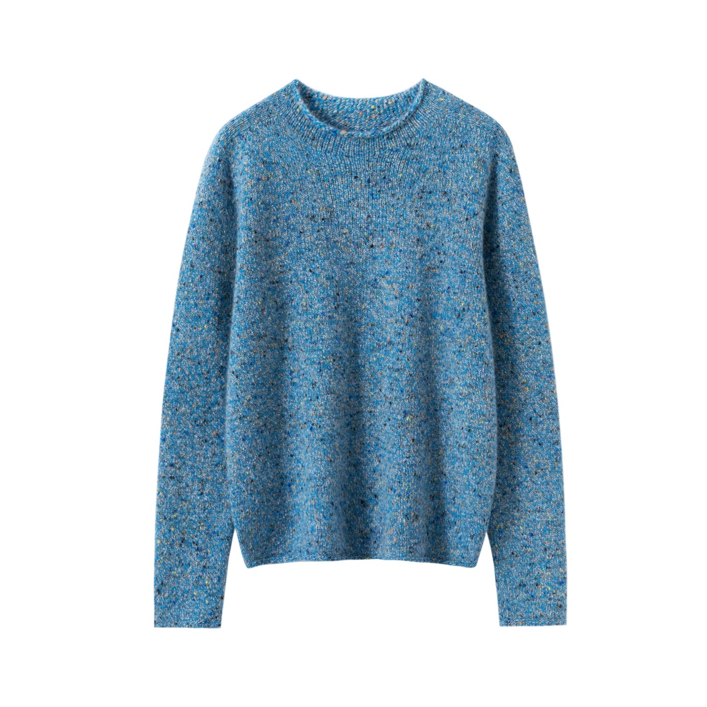 Z.M.R 彩点子花纱 100%纯山羊绒衫女针织圆领加厚软糯毛衣上衣,淘宝优惠券,粉丝福利购,淘宝优惠卷