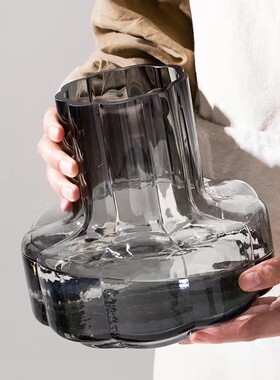 玻璃水培花瓶透明玻璃花瓶 现代简约家居装饰品礼品