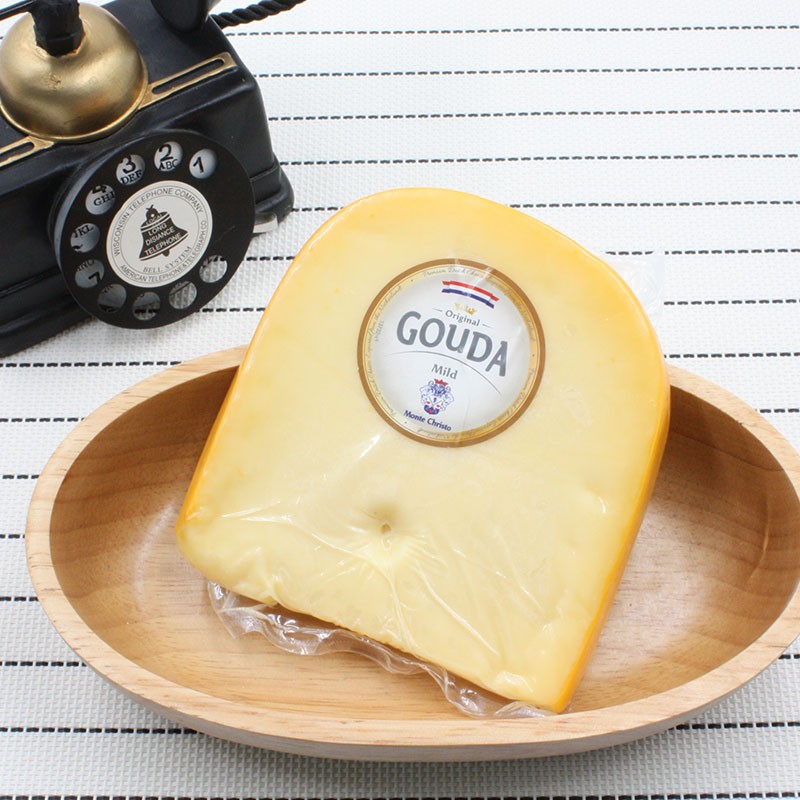 荷兰进口琪雷萨Gouda cheese黄波芝士奶酪500g高达黄波-图0