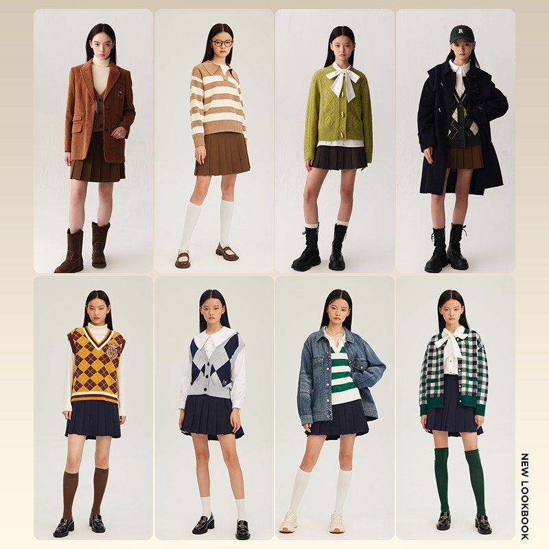 eland衣恋百褶2022年秋季半身裙 ELAND半身裙