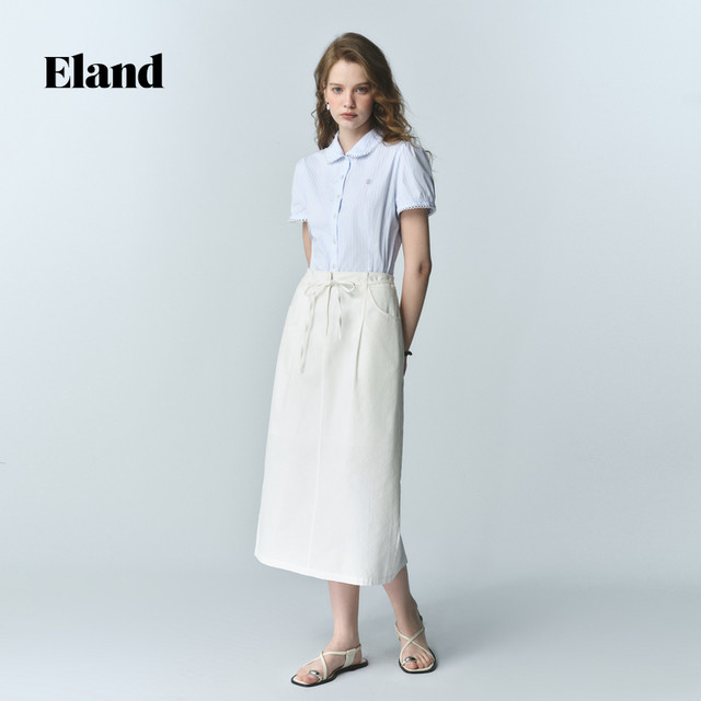 ELAND skirt thin straight back slit