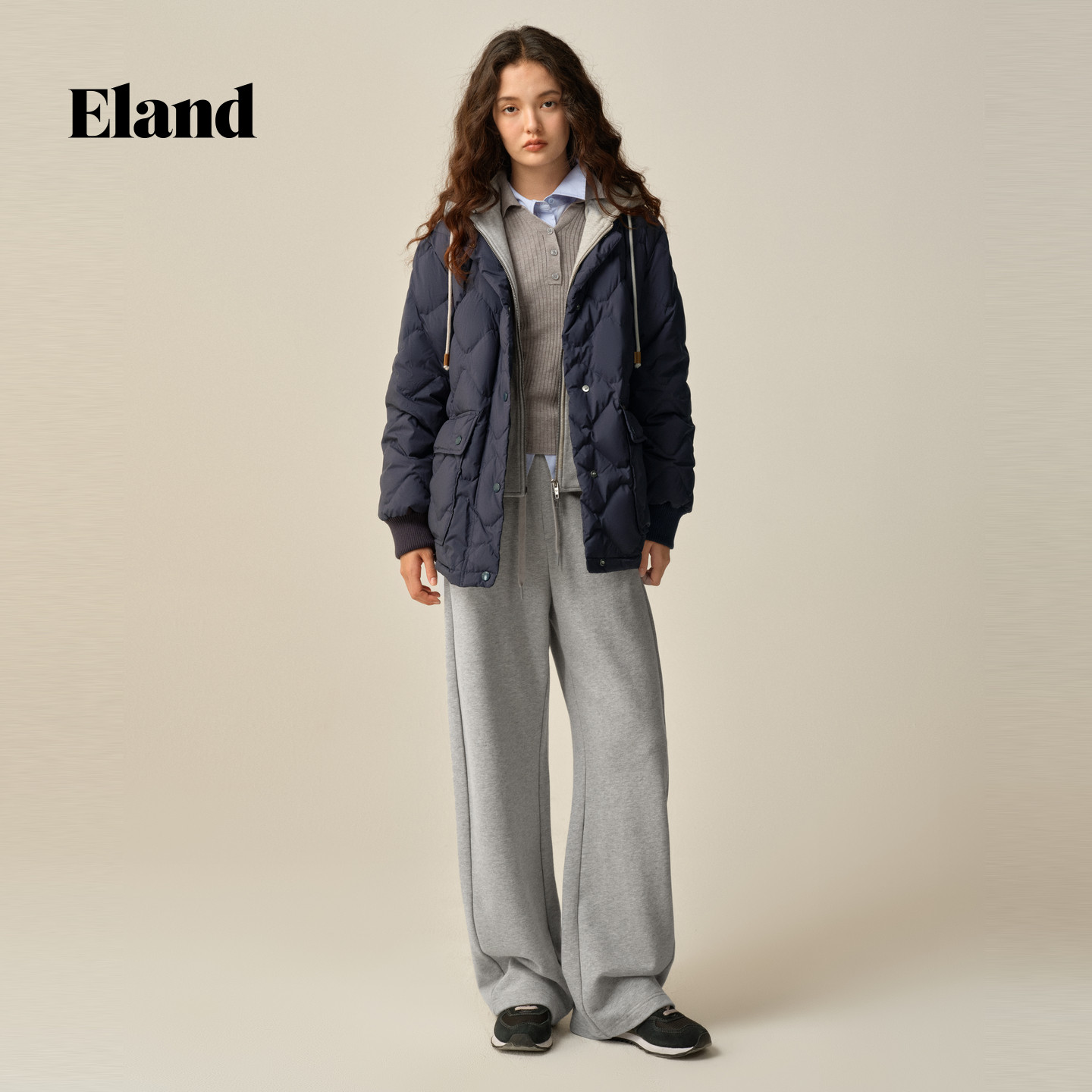 【特氟龙三防&鸭绒】Eland衣恋羽绒服女鸭绒户外外套2025冬季新款