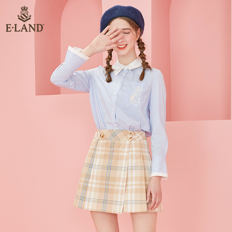 eland2020女eewha12h2c百褶裙 ELAND半身裙