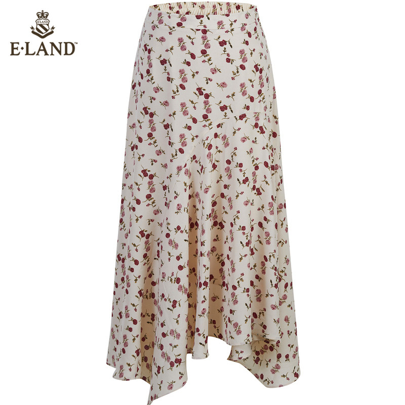 eland2020夏季新款碎花印花超仙 ELAND半身裙