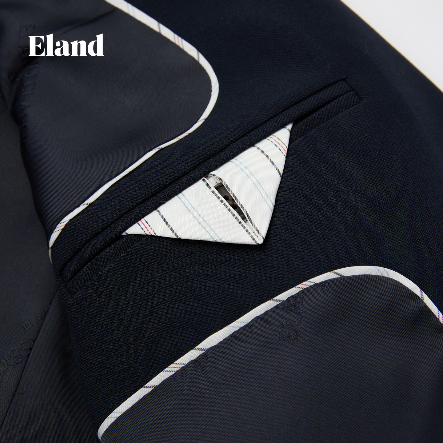 Eland衣恋西装女时尚商务刺绣徽章长袖外套2026春夏新款