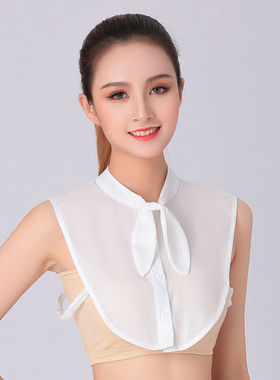 黑色假领子女百搭假领配毛衣打底内搭春夏秋冬时尚双层领衬衫领