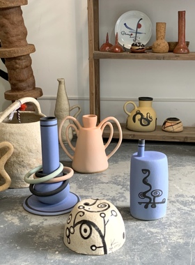 阁楼艺术家karman高温陶泥作品