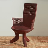 Деревянное кресло африканского племени африканского племени с подлокотниками Эфиопское импортное кресло, нектарные раскопки антиквариата