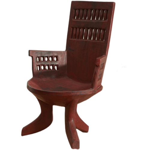 Деревянное кресло африканского племени африканского племени с подлокотниками Эфиопское импортное кресло, нектарные раскопки антиквариата