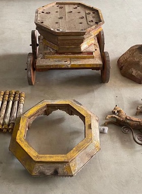 【已售】孔雀大门 拉贾斯坦老宅Haveli木门 摆件墙面装饰