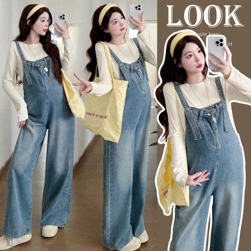 孕妇装春装长袖上衣春季牛仔背带裤2026新款孕妇套装春秋两件套春,淘宝优惠券,粉丝福利购,淘宝优惠卷