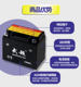 12v motorcycle battery Wuchao dry battery