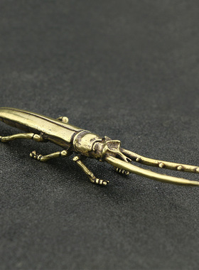 复古做旧甲虫书桌吉祥物小摆件