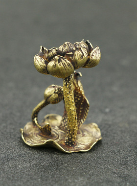 复古做旧池塘意境风鲤鱼跃龙门