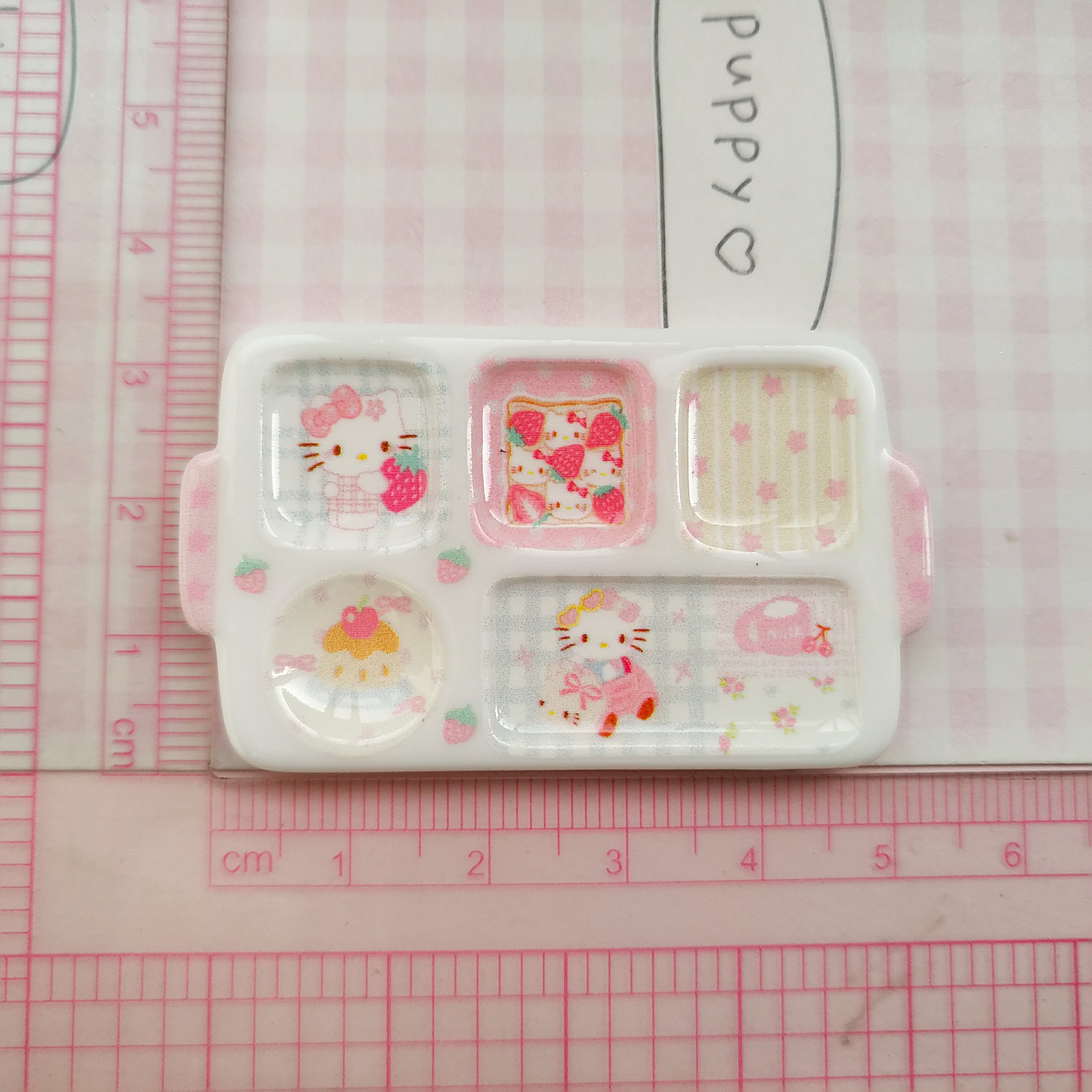 微缩仿真蛋糕kt分格食玩餐盘子过家家捏捏装饰盘摆件diy树脂配件 - 图2