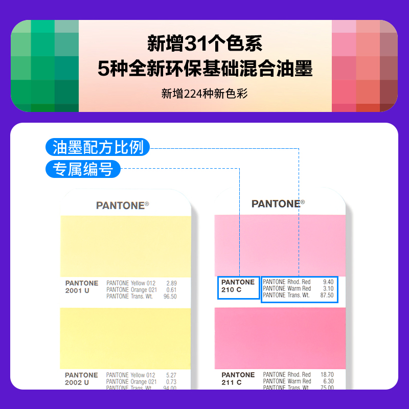 【官旗包邮】Pantone通用标准潘通色卡GP1601B 国际通用 正品彩通配方指南国际标准专色色卡C卡U色卡 - 图2