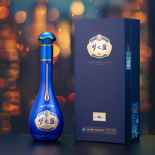 洋河蓝色经典 梦之蓝M6+ 40.8度550mL 官方自营旗舰店 绵柔白酒 - 图1