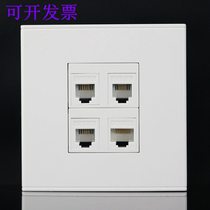 Internet Interface Socket 1 Computer Wall Phone Voice CAT3 Phone Panel 3 RJ4586 Type Internet Two