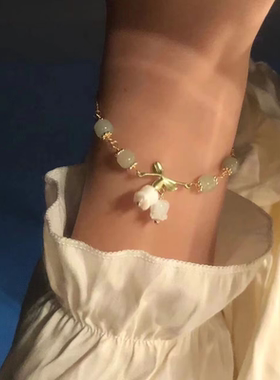 铃兰花手链小众气质女生闺蜜手串女饰品