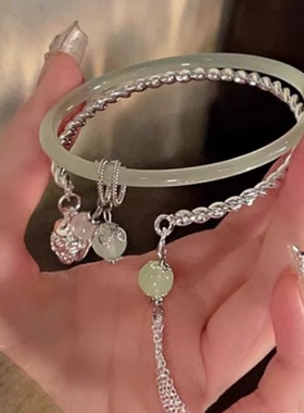 中式古风铃铛流苏手链女小众国潮轻奢