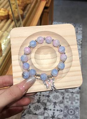 蝴蝶串珠手链气质小众学生女友闺蜜情侣日常佩戴手环