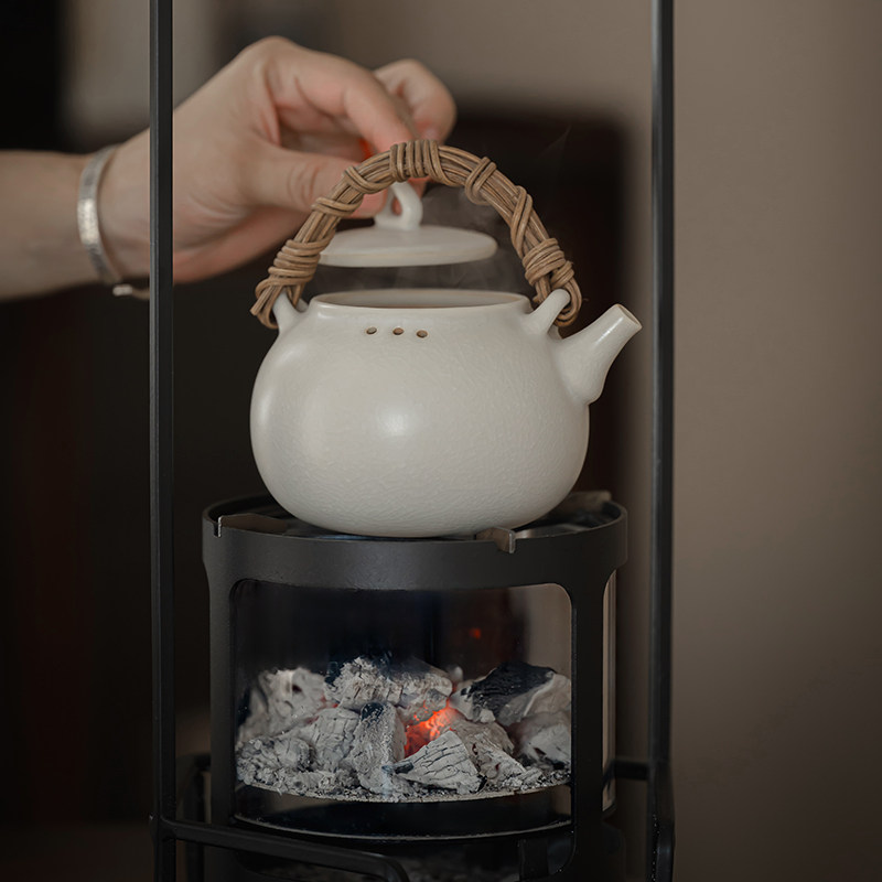 围炉煮茶炭炉观火炉玻璃煮茶炉室内户外一体露营网红烤火炉提梁壶,淘宝优惠券,粉丝福利购,淘宝优惠卷