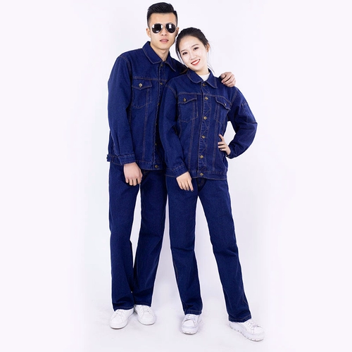 Джинсовый износостойкий комбинезон, защита от ожогов