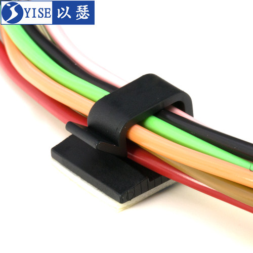电线固定夹理线器自粘式排线固定座线扣卡子线夹网线走线神器WCL - 图0