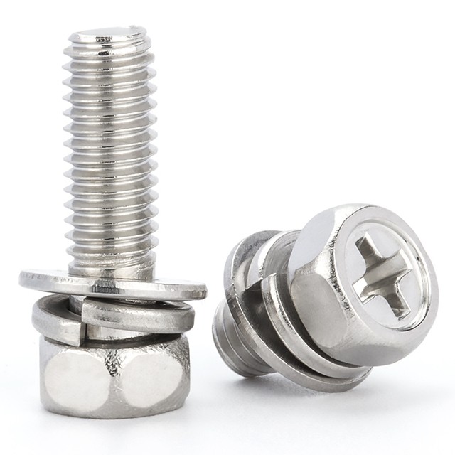 304 stainless steel cross three combination hexagon