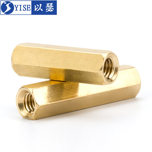 铜柱双通六角铜柱M2M3M4M5M6隔离柱螺母柱空心机箱主板电脑铜螺柱 - 图1