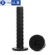 Black 304 stainless steel cross flat head screw