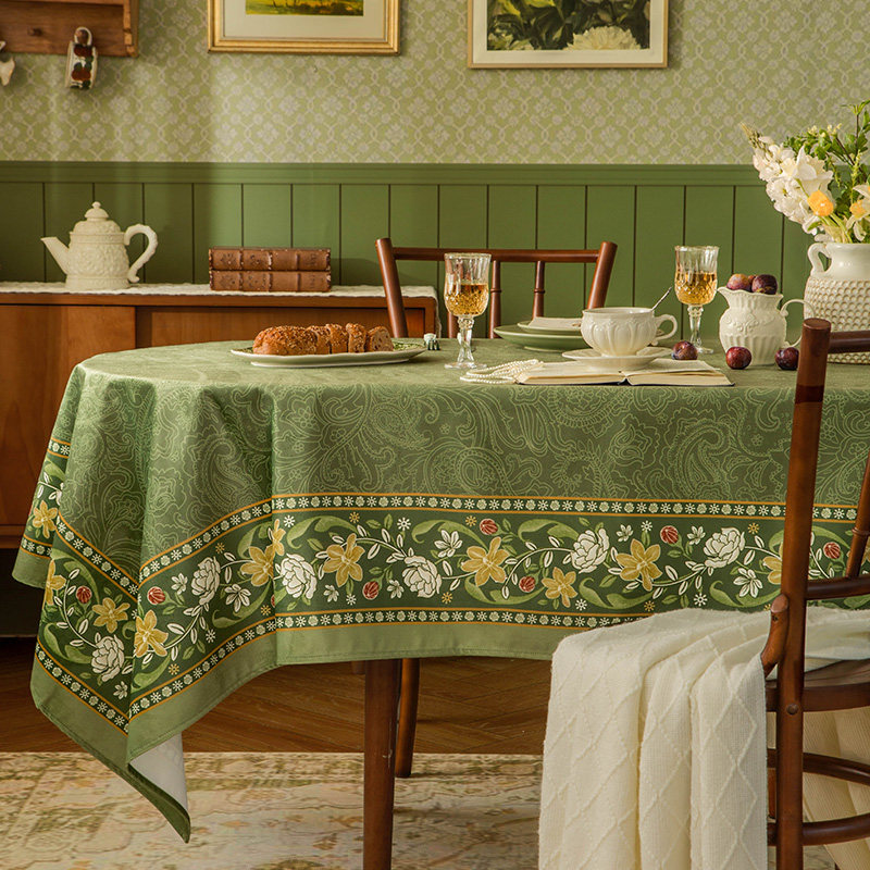 春鸣涧翠影美式氛围感田园客厅餐桌布轻奢防尘布高级感茶几盖布,淘宝优惠券,粉丝福利购,淘宝优惠卷