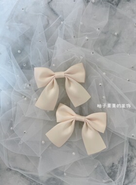 同款发夹少女减龄一对黑色蝴蝶结