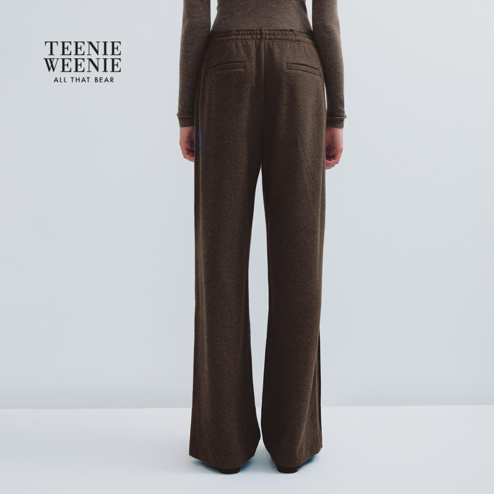 TeenieWeenie小熊女装卫裤秋冬季休闲舒适刺绣气质通勤直筒裤长裤,淘宝优惠券,粉丝福利购,淘宝优惠卷